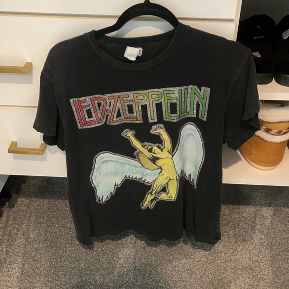 madeworn Tops - Madeworn Rock Led Zeppelin tshirt